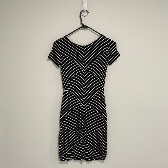 Bailey 44 Black and White Striped Short Sleeve Dress Size XS - Picture 9 of 13